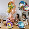 24 Pcs Happy Birthday Foil Balloons 18 inch Round Helium Floating Mylar Balloon Inflatable Balloons for Birthday Party Decorations Supplies,12 Patterns