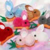 15 Pieces Easter Bunnies Carrots Hair Clips Mini Rabbits Hairbins Cute Hair Plush Decor Hairclips for Women Girls (15pcs set)