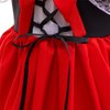 Dressy Daisy Little Red Riding Hood Fancy Dress Up Costume Set with Cloak Cape for Kids Girls Size 10-12