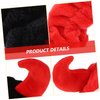 Beaupretty 2 Pack Spa Headband for Women, Devil Horns Facial Headband Face Wash Headband Makeup Cosmetic Shower Soft Hair Band (Black, Red)