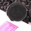 Original Queen 100% Brazilian Unprocessed Virgin Kinky Curly Human Hair Weave 3 Bundles Deep Curly Hair Extensions Mixed Length 16 16 16inches