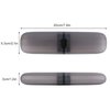 Yeeco Toothbrush Case 2 Packs, Transparent Black Toothbrush Travel Case, Plastic Toothbrush Holder Travel, 7.9”×2.1”×1.2” Portable Toothbrush Case for Traveling