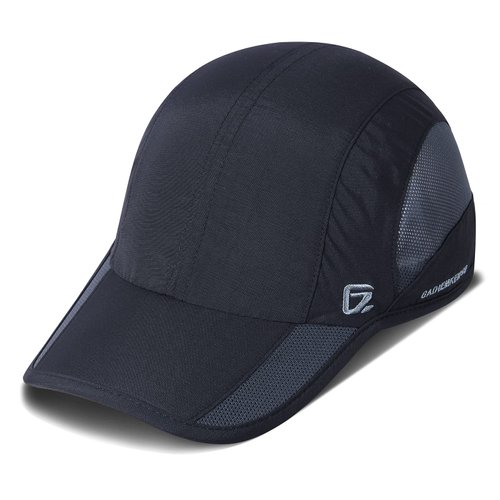 TITECOUGO Men's Outdoor Running Cooling Hat UPF50+ Womens Baseball Cap Trucker Dad Hats Sport Quick Dry Lightweight Breathable Unstructured Caps for Summer Camping Golf Fishing Garden Hiking Black