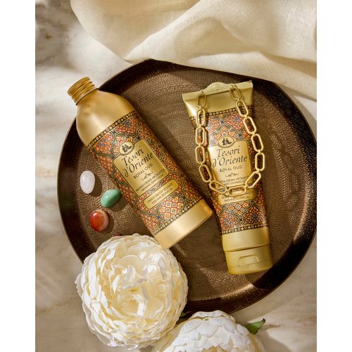 Tesori d'Oriente: "Royal Oud Dello Yemen" Yemen Royal Oud and Sesame Oil Shower Cream - 250 Ml (8.45us Fl Oz) [ Italian Import ]