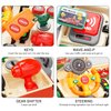 HONGTUO Fire Truck Toys with Teaching Meaning, Simulation Steering Wheel Driving Toy, Toddlers Fire Truck Toy with Sound and Light, Simulate a Rescue fire Scene，Gift for 3-5 Boys & Girls