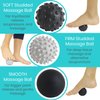 Vive Massage Ball Set (4 Piece) - Foot Pain Hot Cold Therapy Kit - Plantar Fasciitis, Heel Spur, Sore Muscles, Trigger Point - Back, Arm, Neck, Shoulder, Leg Circulation Roller - PT Spike Massager