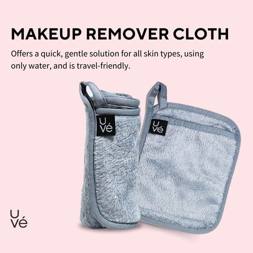 ERASE Makeup Remover Cloth, Reusable Microfiber Face Towel Removes Makeup with Just Water, Cleansing Face Washcloth, Soft and Gentle for All Skin Types
