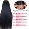 LATTIXXIA 6x5 HD Lace Front Wig Wear and Go Glueless Wigs Human Hair Pre Plucked Pre Cut 200% Density Straight Lace Front Wigs Human Hair Glueless Lace Front Wigs For Women 20 Inch