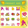 144 Pieces Softball Temporary Tattoos Stickers Softball Baseball Sports Themed Party Favors Supplies, Softball Tattoos for Girls Sporting Fans Softball Party Decorations (16 Styles)