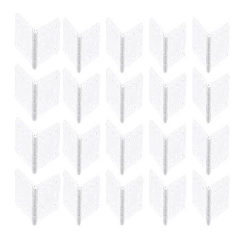 Nylon Hinge, 20 Remote Control Aircraft Hinges, Suitable for Fixing Nylon Small Hinges (3 Sizes) for RC Aircraft Model Aircraft Parts.skrnrhrery (Small Hinge)
