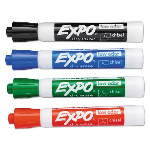 Sanford Expo Dry Erase Marker Sets chisel set of 4