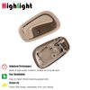 Interior Inside Door Handles for Toyota Corolla Chevy Prizm Manual Lock 1998 1999 2000 2001 2002 Front Rear Driver Passenger Door Handle Replace OE# 80889 80890 79501 79500 Beige
