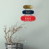 Designer EXIT Sign - Blue - Medium (1 Pack)