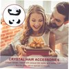 FRCOLOR Panda Hairpin Girl Stuffed Animals Headbands for Korean Outfits Fluffy Hair Scrunchies Hair Clips Plush Headband Plush Panda Hairpin Clip Cartoon Panda Hairpin Panda Barrette