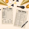 40th Birthday Party Games, Set of 3 Activities for 10 Guests, Born in 1984 Games Bundle, Birthday Party Supplies for Adults, Pack of 30 Cards