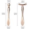 LISAPACK 2PCS Metal Eye Cream Applicator Wand Stick, Massager Tool for Facial Massage, Reduce Puffiness (Rose Gold)