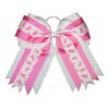 NEW "BREAST CANCER Multi-Ribbons" Cheer Hair Bow Pony Tail 7 Inch Girls Cheerleading Practice Games School Uniform Hairbow Grosgrain Ribbon Awareness Pink Out Game