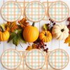 100PCS Thanksgiving Tableware Set Party Decorations Plaid Plates Napkins Forks Dinnerware Set for 25 Guests Disposable Thanksgiving Theme Dinner Plates Full Party Supplies Happy Harvest Dessert Plates