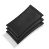 Pack of 3 Leather Soft Eyeglass Case Pouch Squeeze Top Sunglasses Case Portable Glasses Bag for Women and Men