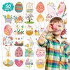 EMOME Easter Egg Fillers Goodies for Kids, 50 Sheets Easter Tattoos for Kids Bulk Individually Wrapped Party Supplies Favor, Easter Temporary Tattoos Stickers for Kids Goodie Basket Stuffers