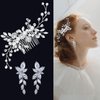 Women's Hair Clips Bridal Wedding Hair Pins Crystal Pearl Hair Clip Rhinestone Hair Hair Wedding Hair Accessories