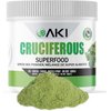 AKI Cruciferous Superfood Green Mix Powder - Made from Kale, Broccoli, Brussels Sprouts, Cabbage - Packed with Essential Phytonutrients & Vitamins (5.3oz/ 150G)