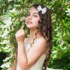 White Lace Hair Bows Small Cute Lace Ribbon Bow Alligator Clip Hairpins Barrettes 3" Baby Teens Toddler Flower Girls Wedding Pageant Communion Birthday Party Dress Decor Accessories