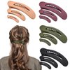 GLITE 12 Pcs Flat Hait Clips, Lay Down Claw Clips for Women, 3 Sizes Duck Billed Thin Thick Hair Barrette, Hair Accessories for Girls Non-slip Slide Hair Clip
