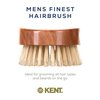 Kent MC4 Finest Men's Hair Brush And Facial Brush For Beard Care - Exfoliating Natural Boar Bristle Brush For Mens Grooming, Scalp Brush, Royalty Brush, And Beard Straightener For Men's Skin Care