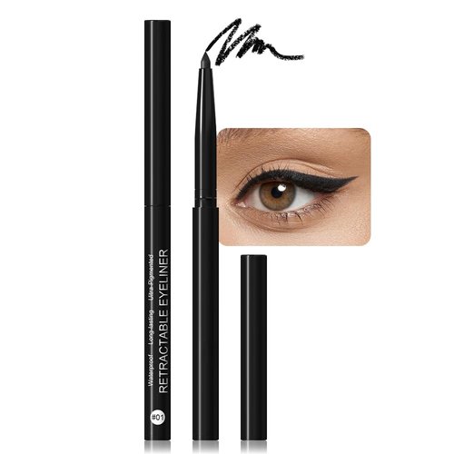 evpct Black Gel Eyeliner Pencils Eye Face Paint Stick Lipstick, Eye Liner Waterproof Smudge Proof Halloween Makeup Set Colored Cream Eyeliner Pen Crayon Eye delineador de ojos contra el agua 01