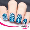 Whats Up Nails - Nail Vinyl Stencils Variety Pack 4pcs (Droplets, Art Deco, Honeycomb, Diamond Pattern) for Nail Art Design
