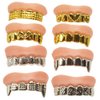 ABOOFAN 8pcs Halloween Fake Teeth Vampire Teeth Funny False Teeth Halloween Costume Party Favors Photos Props