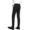Plaid&Plain Men's Stretch Dress Pants Slim Fit Skinny Suit Pants 7101 Black 32W32L
