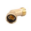 Brass Garden Hose Elbow Connector 45 Degree Hose Elbow Fitting Quick Swivel Connect 3/4" Garden Hose Thread 2pcs with Extra 6 Pressure Washer