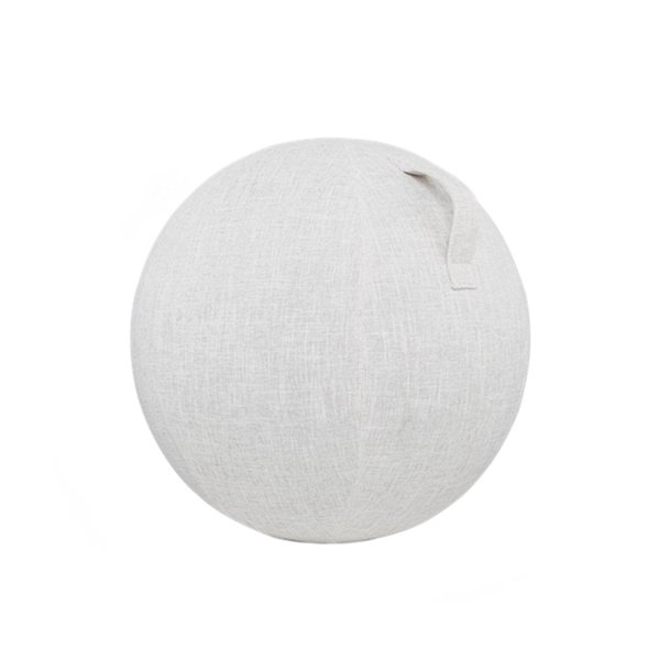 EKDJKK Balance Ball Cover, Yoga Ball Cover with Handle, Exercise Ball Cover, Sitting Ball Cover, Yoga Ball Accessories, Foldable Lightweight Yoga Ball Cover Anti Scratch Protective Skin (Beige, 55cm)
