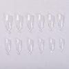 KADS 120PCS Clear Full Cover Dual Nail System Form UV Gel Acrylic Nail Art Mold Artificial Nail Tips with Scale for Extension (MODEL 9)