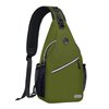 MOSISO Sling Backpack, Multipurpose Crossbody Shoulder Bag Travel Hiking Daypack, Army Green, Medium