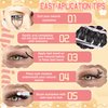Calphidar Eyelash Clusters 30D+40D+50D+60D+80D+100D Lash Clusters Wispy Individual Lashes 476PCS D Curl Lash Extension 8-16MM Natural Lashes Clusters DIY Cluster Eyelash Extensions for Beginners