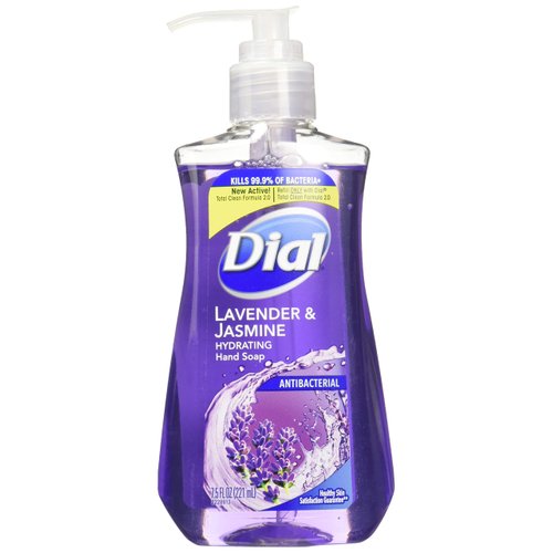 Dial Lavender & Twilight Jasmine Antibacterial Hand Soap With Moisturizer 7.5 Ounce (2 Pack)