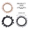 CAKURE Rhinestone Bead Hair Ties Champagne Hair Scrunchies Elastic Ponytail Holder No Damage Hair Rope Ties Hair Accessories for Women and Girls (Pack of 3)