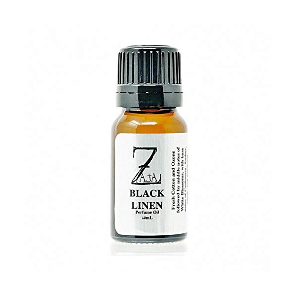 Black Linen Perfume Oil 10 mL - A Woody Mix of Ozone, Cotton, White Blossoms, and Patchouli