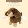 SuzziPals Heatable & Coolable Dachshund Stuffed Animal, Microwavable Heating Pads for Cramps & Pain, Lavender Weiner Dog Stuffed Animals for Stress, Puppy Plushies Stuffed Dog Plush, Dachshund Gifts