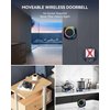 TECKNET Wireless Doorbell, Portable Doorbell with RGB Light, Battery Powered IP66 Waterproof Cordless Door Chime Kit, 1300 ft Wireless Range, 60 Chimes & 5 Level Volume, Using Time up to 4.5 Years