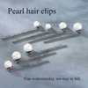 BARTOSI Pearl Hair Clips White Pearl Hair Pins Small Pearls Bobby Pins Bride Wedding Hair Accessories for Women (Pack of 7)