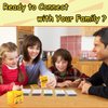 QUALEAP 250 Conversation Cards for Family - Spark Fun & Deep Talks - Family Card Games for Adults, Teens, Kids - Chat Cards Family Pack