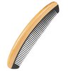 Onedor Buffalo Horn With Handmade 100% Natural Green Sandalwood Hair Combs - Anti-Static Sandalwood Scent Natural Hair Detangler Wooden Combs (Buffalo Horn Oval Fine Tooth)