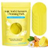 Turmeric Kojic Acid Cleansing Pads, Face Turmeric & Kojic Acid Pads with Vitamin B5, Vitamin C, Turmeric Cleansing Pads, Turmeric Pads Infused Foaming Exfoliating Pads- 60 Count