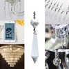 H&D 10pcs Chandelier Crystal Pendants Icicle Crystal Prism Glass Pendants Beads (Clear)