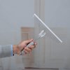 Shower Squeegee for Bathroom Shower Glass Doors, 10'' Rubber Window Cleaner Squeegee, Clear Plastic Car Windshield Cleaning Squeegee