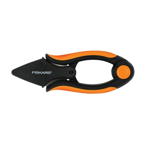 Fiskars Garden Herb Snips - 5" Garden Shears with Sheath and SoftGrip Handle - Yard and Garden Tools - Orange/Black